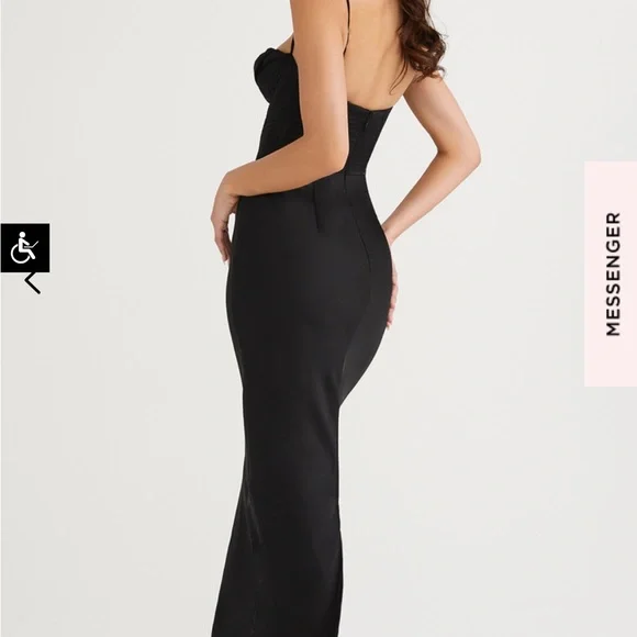 House of CB Charmaine Black Corset Maxi Dress - Picture 3 of 3